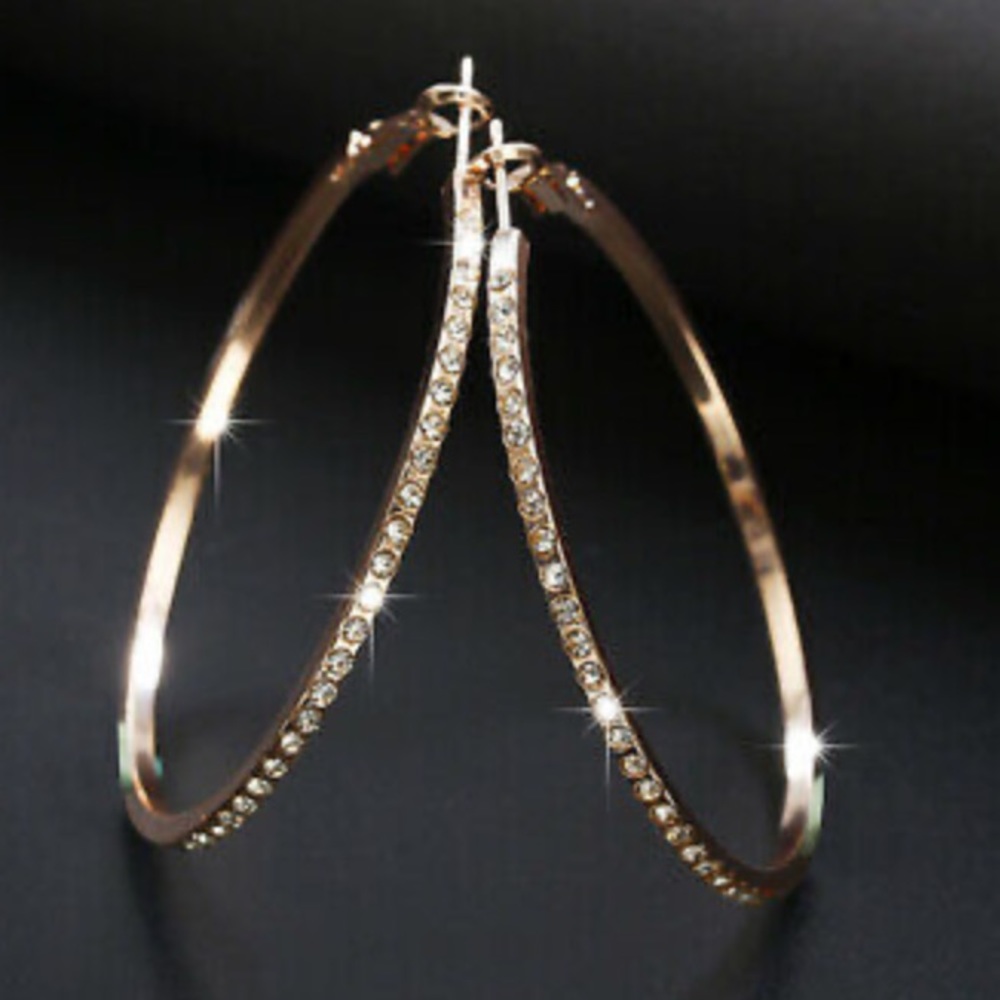 NEW Sterling silver hoop earrings - Picture 3 of 4